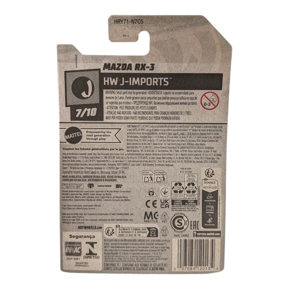 Hot Wheels Mazda RX-3 Tooned Orange #156 Mainline Case H New JDM - Picture 4 of 8